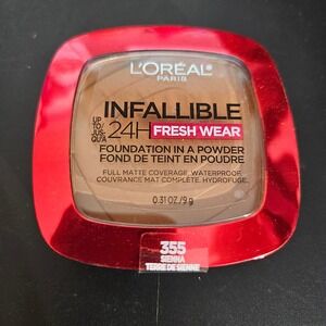 L'Oreal Infallible 24H Fresh Wear Foundation in‎ a Powder 355 Sienna